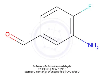 Chemical structure of 3-Amino-4-fluorobenzaldehyde