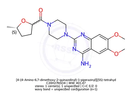 Chemical structure of Terazosin Impurity 9 (Terazosin EP Impurity I)