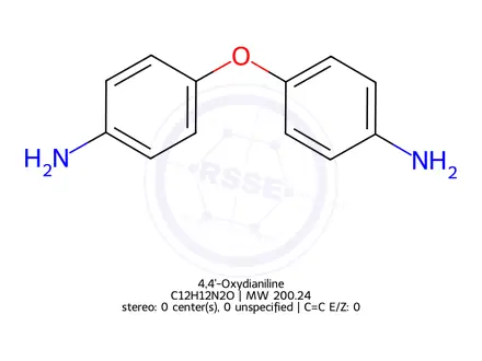 Chemical structure of 4,4'-Oxydianiline