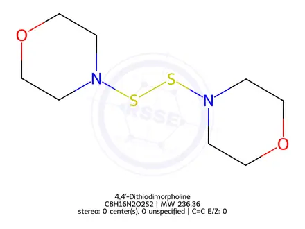 Chemical structure of 4,4'-Dithiodimorpholine