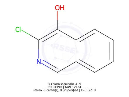 Chemical structure of 3-Chloroisoquinolin-4-ol