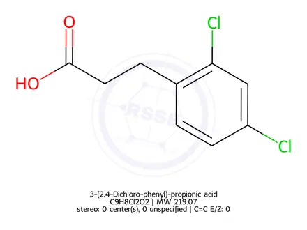 Chemical structure of 3-(2,4-Dichloro-phenyl)-propionic acid
