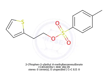 Chemical structure of 2-(Thiophen-2-yl)ethyl 4-methylbenzenesulfonate