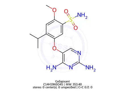 Chemical structure of Gefapixant