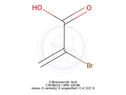 Chemical structure of 2-Bromoacrylic Acid