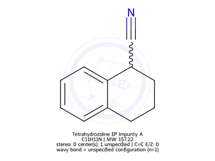Chemical structure of 1-Cyanotetraline