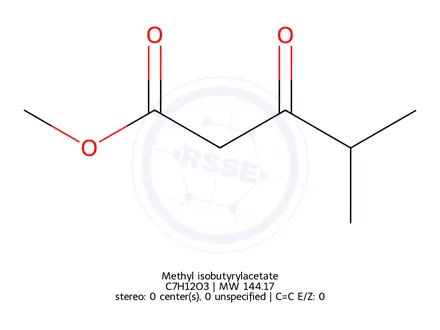 Chemical structure of Methyl isobutyrylacetate