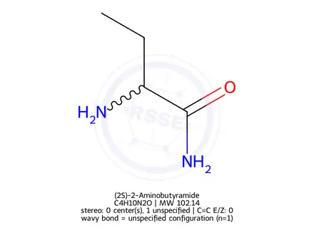 Chemical structure of (2S)-2-Aminobutyramide
