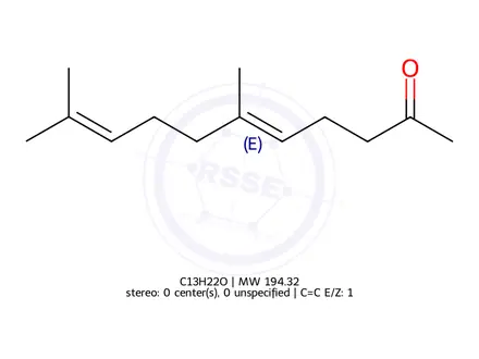 Chemical structure of Geranylacetone