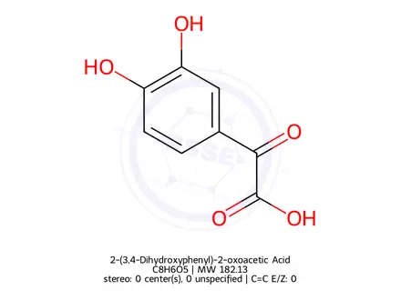 Chemical structure of 2-(3,4-Dihydroxyphenyl)-2-oxoacetic Acid