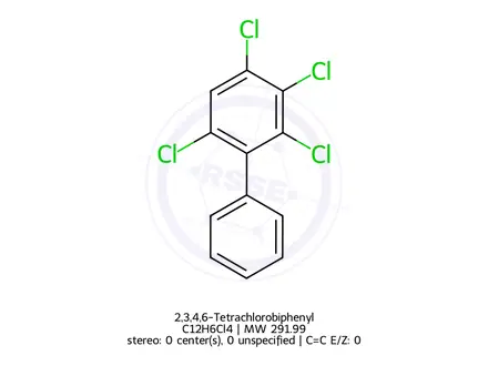 Chemical structure of 2,3,4,6-Tetrachlorobiphenyl