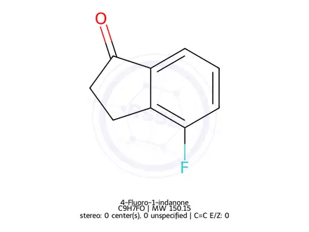 Chemical structure of 4-Fluoro-1-indanone