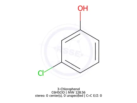 Chemical structure of 3-Chlorophenol