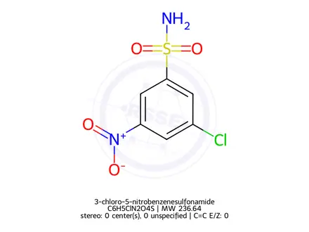 Chemical structure of 3-chloro-5-nitrobenzenesulfonamide
