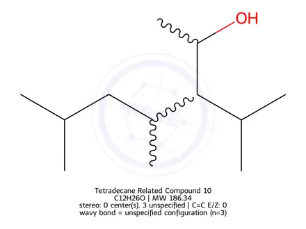 Chemical structure of Tetradecane Related Compound 10
