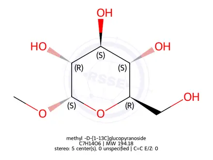 Chemical structure of Methyl α-D-glucopyranoside