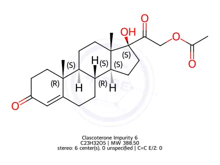 Chemical structure of Clascoterone Impurity 6