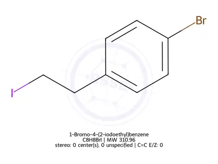 Chemical structure of 1-Bromo-4-(2-iodoethyl)benzene