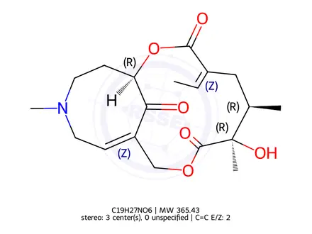 Chemical structure of Senkirkine