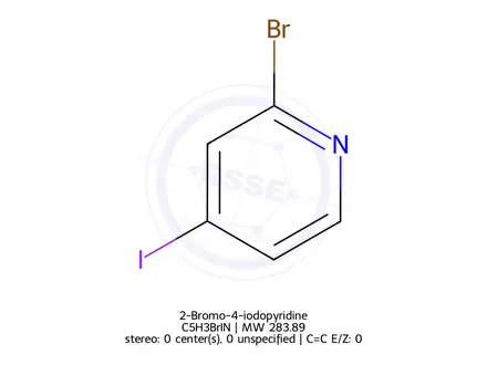 Chemical structure of 2-Bromo-4-iodopyridine
