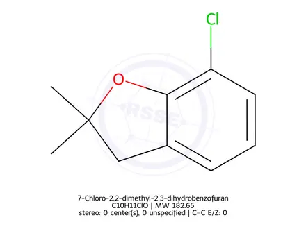 Chemical structure of 7-Chloro-2,2-dimethyl-2,3-dihydrobenzofuran