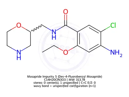 Chemical structure of Mosapride citrate Impurity A