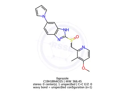 Chemical structure of Ilaprazole