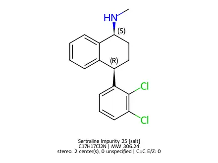 Chemical structure of Sertraline Impurity 25