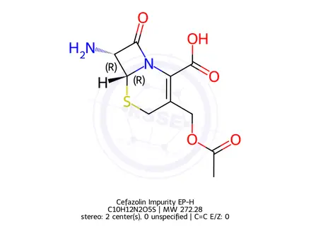 Chemical structure of Cefazolin Impurity EP-H