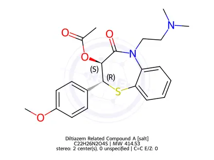 Chemical structure of Diltiazem-Impurity A (Hydrochloride Salt)
