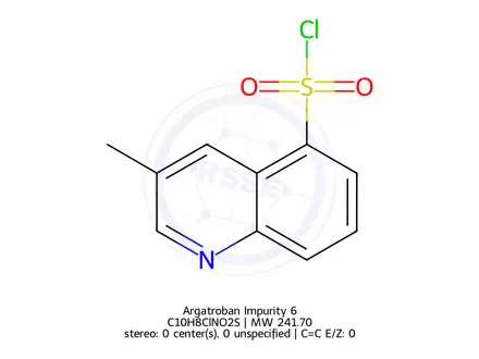 Chemical structure of Argatroban impurity K