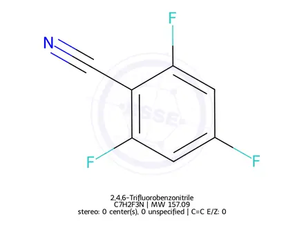 Chemical structure of 2,4,6-Trifluorobenzonitrile