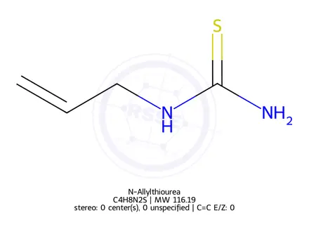 Chemical structure of N-Allylthiourea