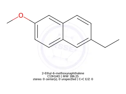 Chemical structure of 2-Ethyl-6-methoxynaphthalene