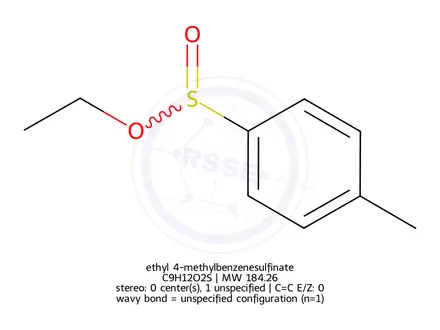 Chemical structure of ethyl 4-methylbenzenesulfinate