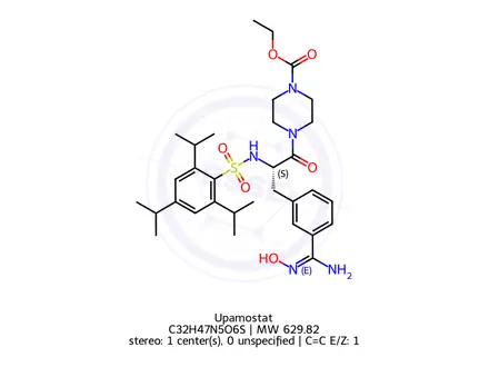 Chemical structure of Upamostat