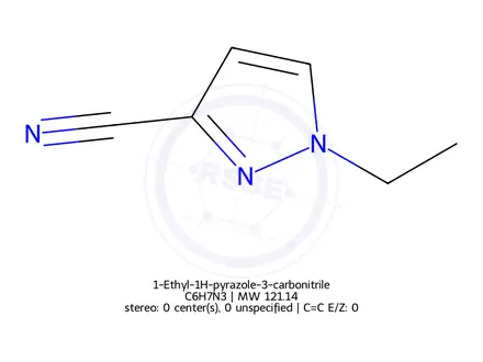 Chemical structure of 1-Ethyl-1H-pyrazole-3-carbonitrile