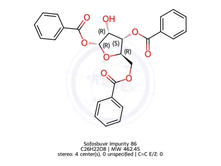 Chemical structure of Sofosbuvir Impurity 86