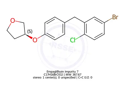 Chemical structure of Empagliflozin Impurity 7