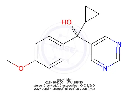 Chemical structure of Ancymidol