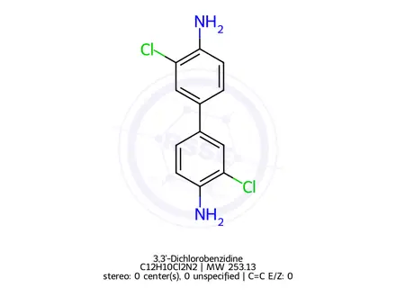 Chemical structure of 3,3'-Dichlorobenzidine