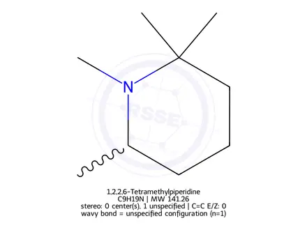 Chemical structure of 1,2,2,6-Tetramethylpiperidine