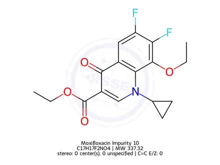 Chemical structure of Moxifloxacin Impurity U