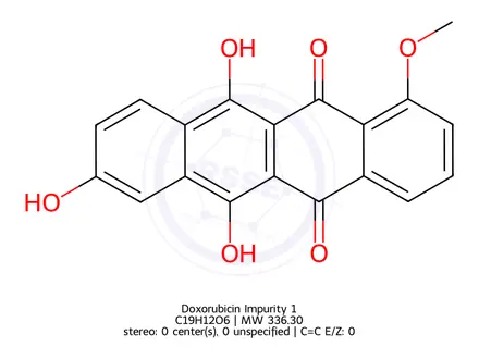 Chemical structure of Doxorubicin Impurity 1