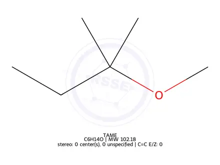 Chemical structure of TAME