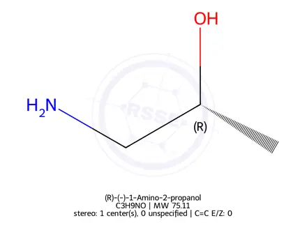 Chemical structure of (R)-(-)-1-Amino-2-propanol