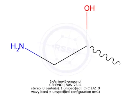 Chemical structure of 1-Amino-2-propanol