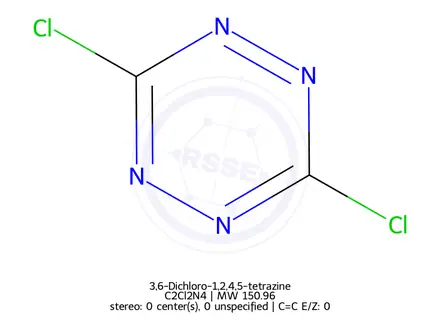 Chemical structure of 3,6-Dichloro-1,2,4,5-tetrazine (BSC)