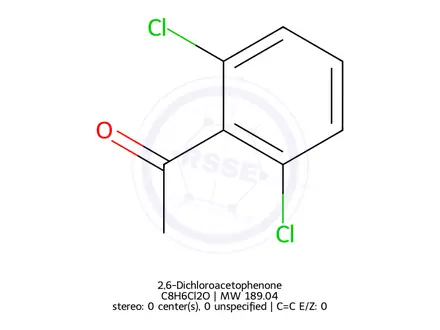 Chemical structure of 2,6-Dichloroacetophenone