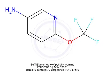 Chemical structure of 6-(Trifluoromethoxy)pyridin-3-amine